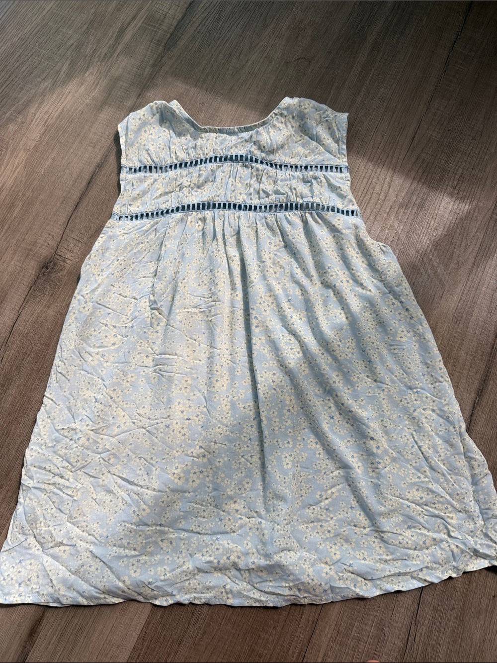 Melrose and Market Light Blue Floral Sleeveless Blouse